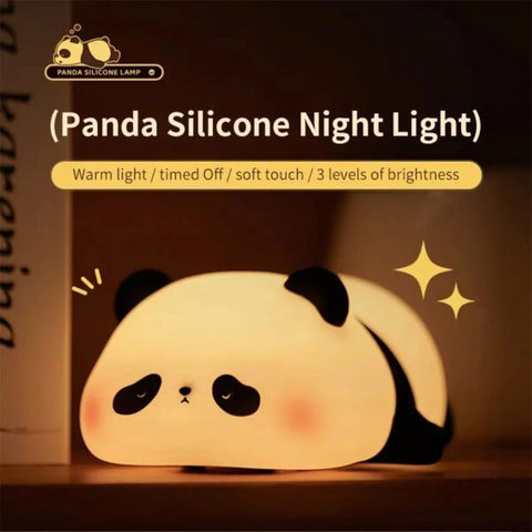 Rechargeable Panda Lamp — Night light with soft silicone glow. (Free delivery)