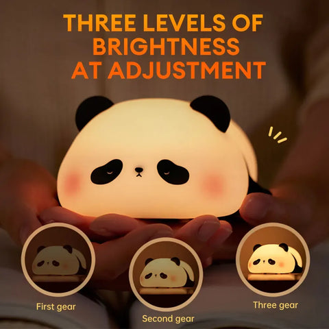Rechargeable Panda Lamp — Night light with soft silicone glow. (Free delivery)