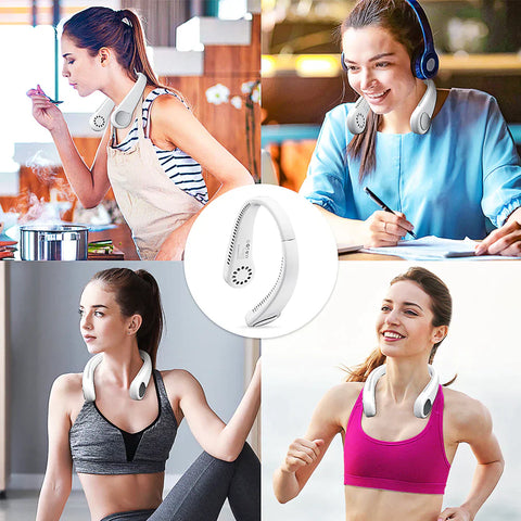 Portable Rechargeable Neck Fan USB - dazzy